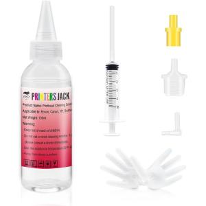 image:imagePrinters Jack Printhead Cleaner for Inkjet Printers Brother HP Canon Lexmark Officejet 8600 5520 4620 6520 6600 6700 6968 6978 8610 MX922 922 Pro 100 Cleaning Kit Solution 100ml  34oz